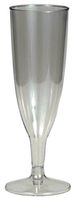 Creative Converting 180018 Plastic Champagne Glass, One Size, Clear