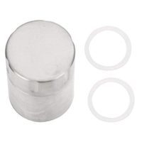 Vbest life Outdoor Portable Medicine Container, Titanium Alloy Waterproof Pill Medicine Container Box Survival Tool (1 Layer)