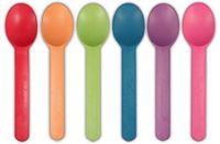 Biodegradable Colored Yogurt Spoons (1000 Pcs/Case) (Purple)