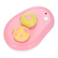 Contact Lens Cleaner, High Vibration Automatic Contact Lens Washer Contact Lens Storage Case USB Charge for Hard Lens, Contact Lens, Colored Lens (Pink)