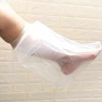 Adult Leg Cast Cover for Shower Best Seal Watertight Protection, Waterproof Soft Bandage Protector for Foot, Knee, Ankle Wound in Bathing, Reusable(Short)