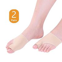 DUORUI 4 PCS Bunion Corrector Big Toe Spreader Cushion, Toe Separator, Bunion Guard, Forefoot Cushion, Separate for Toes