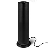 AromaTech Waterless Essential Oil Diffuser - Cold Air Heat-free Nebulizing Diffusion System For Aromatherapy Oils and Scent with a Stylish Aluminum Body for Large Room and Office (Black)