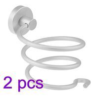 TOPBATHY 2Pcs Hair Blow Dryer Holder, Wall Mount Spiral Blower Stand