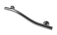 Lifeline Home Mobility Grab Bar - Wave Design | Right Hand | Polished Chrome | 24 Inch