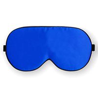 Maxfeel 100% Pure Silk Filled Eye Mask Sleeping Mask Sleep Masks Blue Soft and Smooth Hand Washable Big Size 22 * 10cm