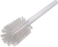 Carlisle 367600TC02 Sparta Household Dish Brush, White Plastic Handle, White Nylon Bristles, 11" Length, 2-3/4" Brush Size, White (Case of 6)