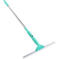 Wecnday-Home All-Purpose Shower Squeegee Telescopic Glass Wiper Window Cleaner Glass Scraping Household Window Tool Scraping Cleaner Scraping Window Clean Mop (Color : Blue, Size : One Size)