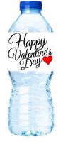Red Heart Happy Valentine's Day Party Decoration Water Bottle Labels -15pack