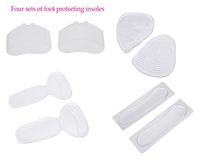 High Heel Insoles Shoes Pad Heel Cushion Inserts Matatarsal Transparent Silicione Foot Pads Gel Insoles Inserts Great for High Heel