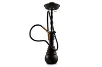 Matte Silicon Hookah with Hose Hanging (Black Matte)