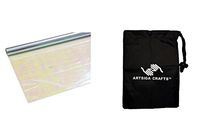 Darice DIY Crafts Supplies Gift Wrapping Wrap Shrink Cellophane Rolls Iridescent 30 inches x 5 feet (6 Pack) 5304 19 Bundle with 1 Artsiga Crafts Small Bag