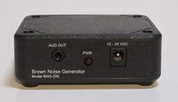 True-Random Analog Brown Noise Signal Generator Which Does Not Loop (Must be Patched to a Set of Computer Speakers or to Sound System)