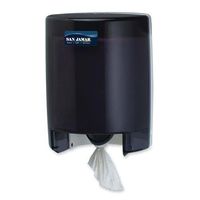 SANT400TBK - Center Pull Towel Dispenser, 9-1/8 X 9-1/2 X 11-5/8, Black Pearl/White