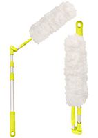 Pure Care Extendable Duster, Machine Washable, Hypoallergenic Microfiber Head, Includes Lightweight Telescopic Pole, Saves Time & Money (Washable Duster)