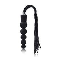 a-YUEYUE Soft Silicone Amal Pull Beads Plugs with Tassel Tail Training Toys for Women Men Beginners