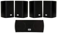Acoustic Audio AA351B and AA32CB Mountable Indoor Speakers Home Theater 5 Speaker Set