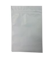 Eshoppercity 100 12x18cm 4.7" x 7" Color Aluminium Foil Reusable Zip Bag Flat Mylar Metallic Pouch (White)