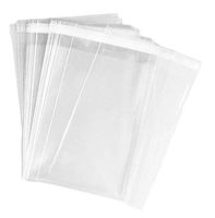 100PCS 6x9inch Self Adhesive Clear Resealable Cello/Cellophane Bags for Gift Wrap Food Storage Bread Packaging Bakery Candle Cookie Party Plastic Bag