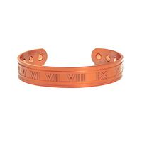 Accents Kingdom Magnetic Copper Therapy Arthritis Relief Golf Cuff Bangle Bracelet, Romanza