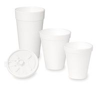 8 oz. Styrofoam Beverage Cups - White (1,000 Cups) - AB-310-4-03W