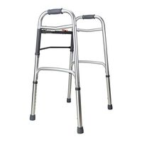 Compact Folding Rolling Walker, Folding Walker Eight Gear Position Height Adjustable Adult Walker Aluminum Alloy, Suitable for People of All Heights,A