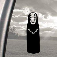 Spirited Away No Face - Vinyl - 5" (Color: Black) Decal Laptop Tablet Skateboard car Windows Stickers