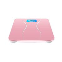 KOIUJ USB Digital Body Weight Bathroom Scale，Small Human Body Scale (Color: Pink)