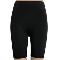 FANGTION Women's High Waist Yoga Pants Pockets Tummy Workout Running Sports Short Pants