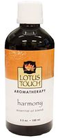 Harmony Essential Oil Blend by Lotus Touch, 100 ml Bottle - 100% Pure Therapeutic Grade Single-Note Essential Oil for Aromatherapy - Calming, Uplifting Aromatic Experience that Promotes Inner Peace