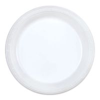 Party Dimensions 100 Count Plastic Plate, 9-Inch, White, Club Pack