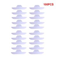 Disposable Neck Collar Sweat Pads Invisible Protector White Absorbent Collar Self-Adhesive Neck Liner Shirt Guard Pads Keep Dry Fresh for Men Women (100PCS)