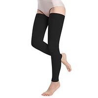 Medical Thigh High Compression Stockings for Women Men- Footless Firm Support 15-20 mmHg Gradient Compression Socks-Moderate Toeless Medical Support Hose for Swelling Varicose Veins Edema