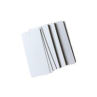 HugeDE 200 Pcs Rectangle Kraft Paper Gift Tags Crafts Hang Tags Label Tags Price Tags White