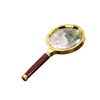 NUOBESTY 10X Reading Magnifying Glass Portable Handheld Magnifier for Jewelry Newspaper Book High Definition Eye Loupe Glass (Medium Size)