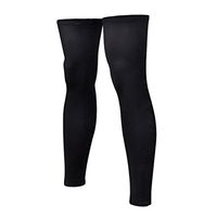 WINOMO Strech Leg Knee Long Sleeves for Football Basketball Cycling Size XL (Black)