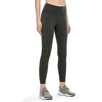 Meikosks Women's Nude Hidden Pocket Yoga Pants High Waist Leggings Tight Fitness Pants