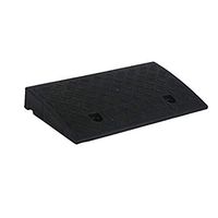 Rubber Car Curb Ramps Black Plastic Ramp Pad, Portable Stair Uphill Pads, Home Garage Wheelchair Scooter Pet Car Travel Anti-skid Uphill Pad (Size: 50 22 5cm) Threshold Ramp Kit Set for Driveway-