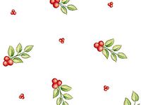 Christmas Print Cello Rolls - 40"x100' Red Berries Cello Roll 1.0 mil (2 Rolls) - WRAPS-CR40RDB