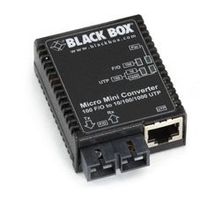 Black Box MED Conv 10/100/1000 Copper to 100Mbps DUP Fiber SM 1310nm 30km SC