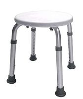 Lumex Bath and Shower Stool, Tool-Free Adjustable-Height and Assembly, 2060R (Pack of 2)