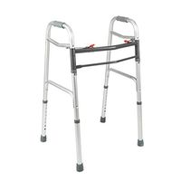 LOVEPET Foldable Double H Rod Walker Equipped,Aluminum Alloy Armrests Collapsible,Height-Adjustable Lower Limb Rehabilitation Training Device for Helping Disabled People to Walk