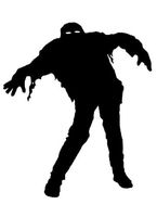 Ranger Products Zombie The Walking Dead Walker Car Window Decal Sticker ZMB022 (White Color Decal) - Die Cut Decal Bumper Sticker for Windows, Cars, Trucks, Laptops, Etc.