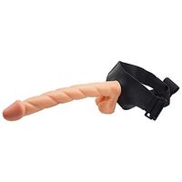 Beginner A'ňāl Hārńëśś Massager 12.6 Inch Super Long Handsfree Strap-ǒn Hârněss Portable Wearable Massage Wand Personal Body Massage Toy