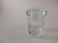 4 PACK OF THICK GLASS MEDICAL, KITCHEN, HERB, SPICE, STASH JARS ODOR PROOF AIR TIGHT LIDS