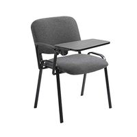 ZLFLD Office Chair Stackable Elevator with Elevator and Plastic Notebook Computer System Entertaining Chair Back Conference Hall Student Activity Center Office Chair (Color : Dark Gray)