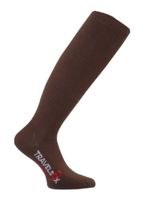 Travelsox Flight Travel Socks OTC Patented Graduated Compression, TS1000, Brown, Small Unisex Sizing