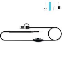 Yu$iOne Earwax Removal Kits, LED Light Endoscope Ear Curette,Multifunctional Earwax Spoon for Easy Cleaning, Safe and Comfortable for Adults Kids