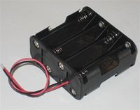 8 "AA" Cell - Double AA Cell battery holder/pack - 6 in Leads