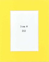 Pack of 10 16x20 Deep Yellow Picture Mats Mattes with White Core Bevel Cut for 11x14 Photo + Backing + Bags